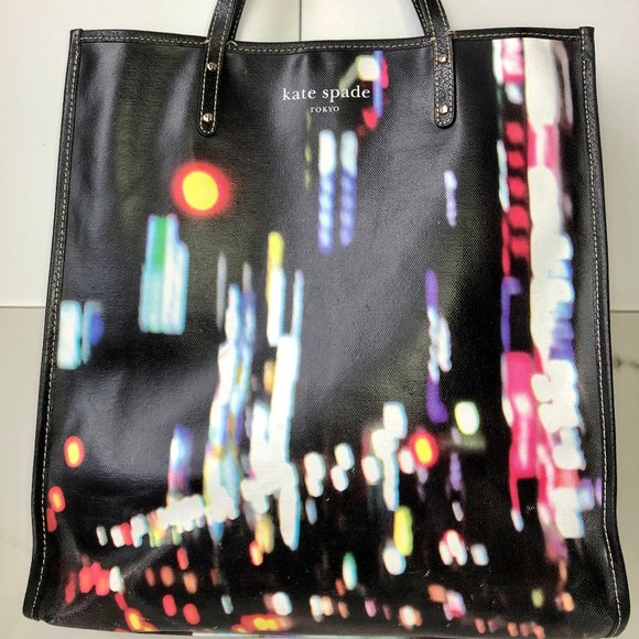 kate spade Handbags - Limited edition Kate Spade Canvas Tokyo lights bag